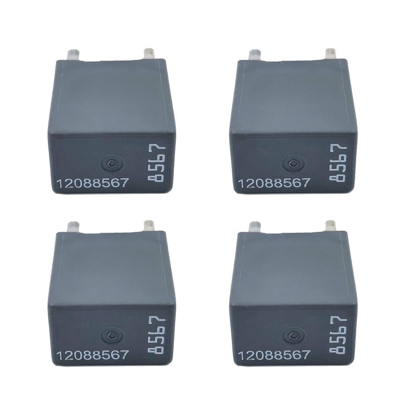 4 Pack GM Relay 12088567 GMC Multipurpose Ac Compressor Clutch Relay For Buick Cadillac Chevrolet GMC Pontiac Ecm Flashers Strater Ignition Horn